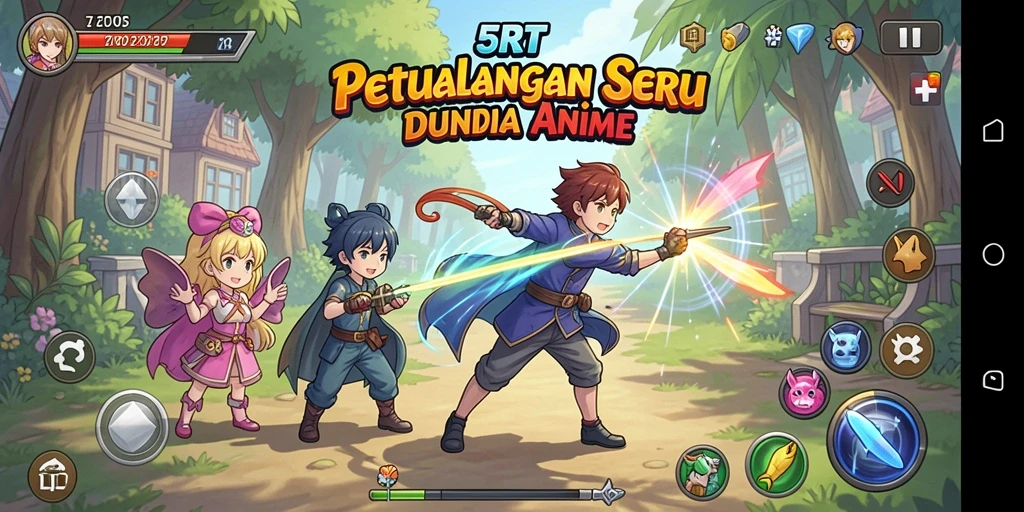 Tampilan gameplay seru dari 5RT dengan visual yang memukau.