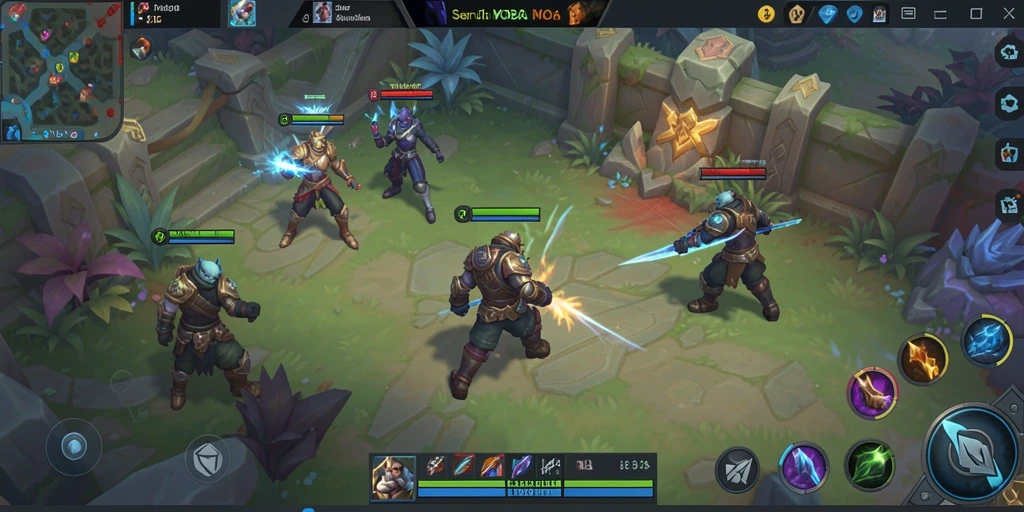 Screenshot permainan FW66 menampilkan pertempuran seru di arena.