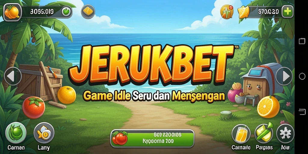 Tampilan menawan dari gameplay JERUKBET dengan suasana kebun jeruk.