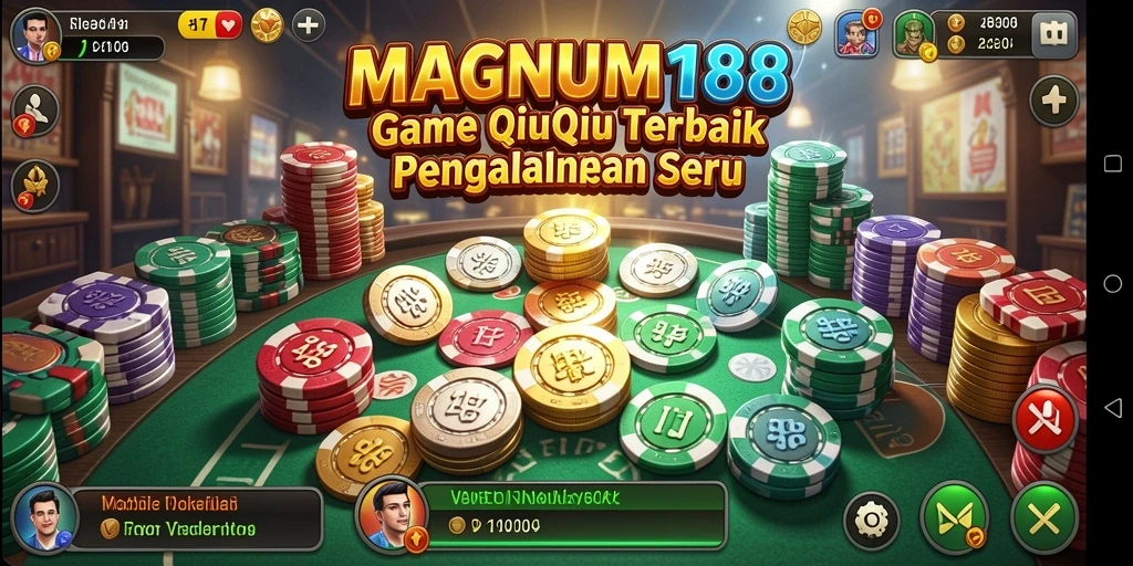 Tampilan gameplay QiuQiu yang mendebarkan di MAGNUM188.