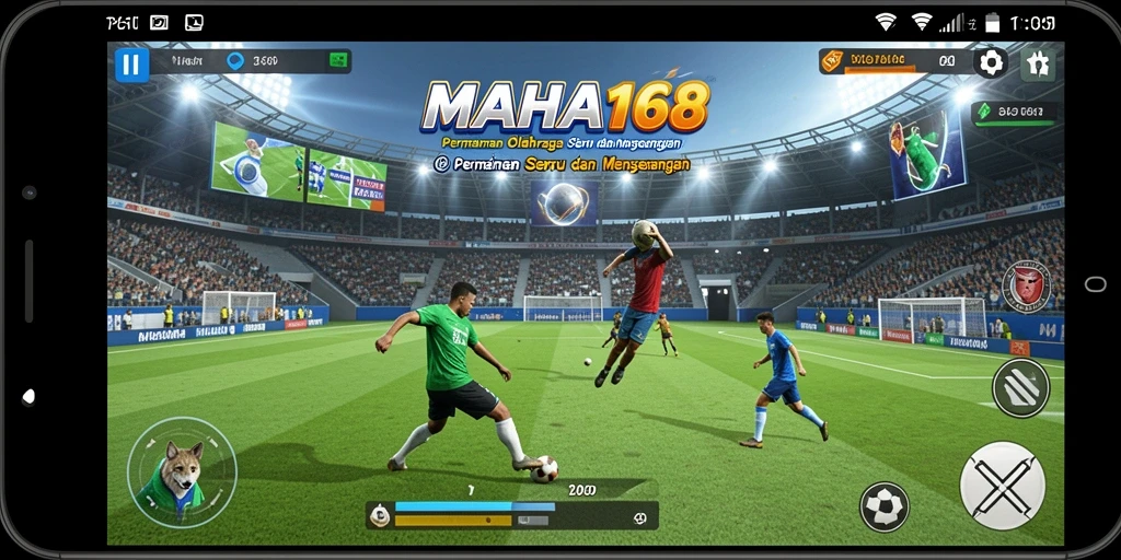 Tampilan mendebarkan dari gameplay olahraga di MAHA168.