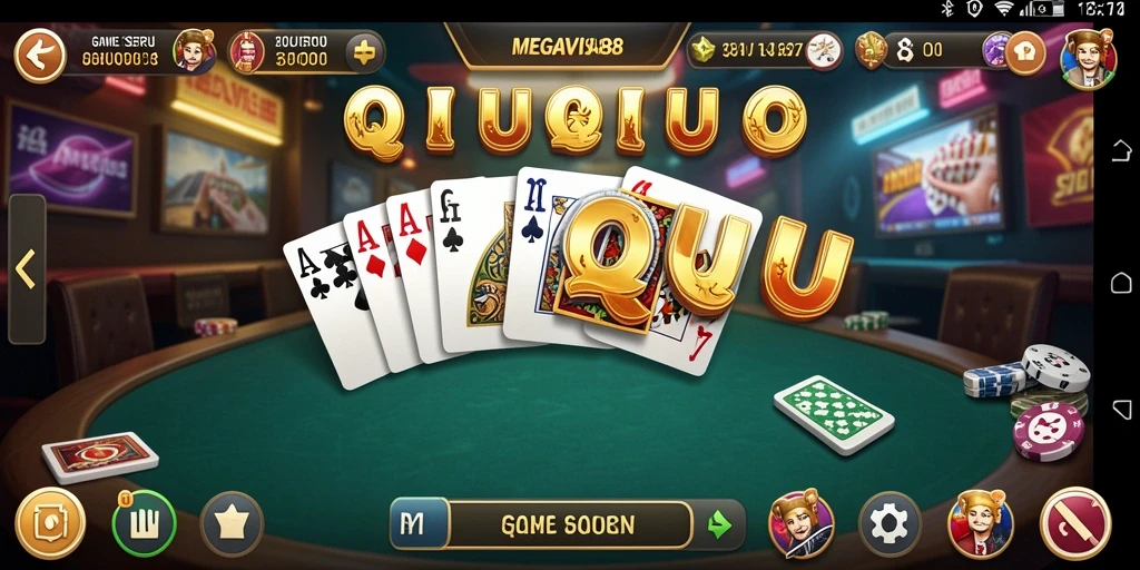 Screenshot gameplay QiuQiu penuh aksi dan keseruan.