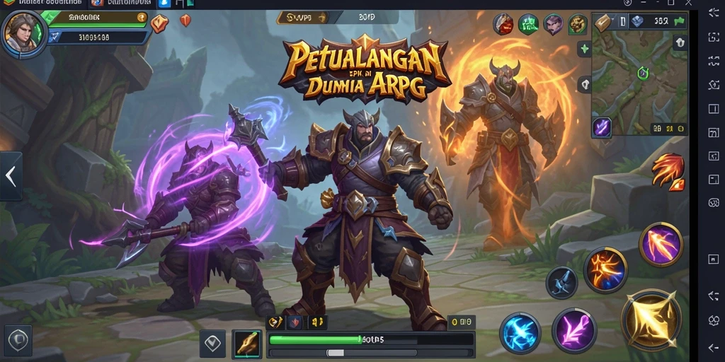 Tampilan gameplay menakjubkan dari <strong>SVIP5</strong> dengan pertempuran ARPG yang menarik.